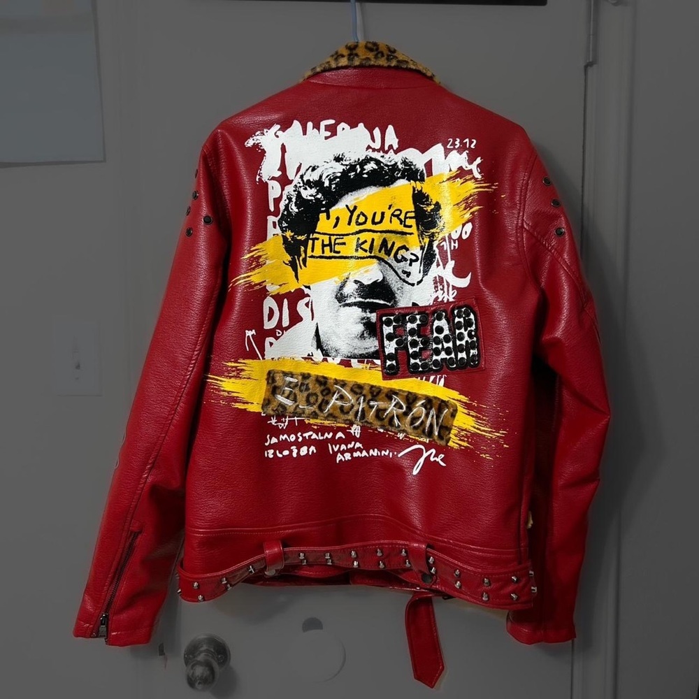 REBEL Faux Leather Biker